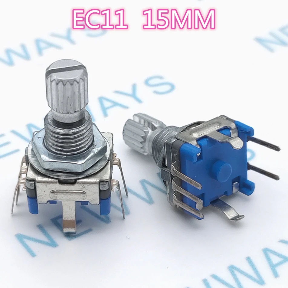 EC11 Digital Potentiometer with Switch 5 Pin IndustrialField 2PCS Plum Handle 15mm Rotary Encoder Coding Switch EC11 Digital Potentiometer with Switch 5 Pin IndustrialField 2PCS Plum Handle 15mm Rotary Encoder Coding Switch