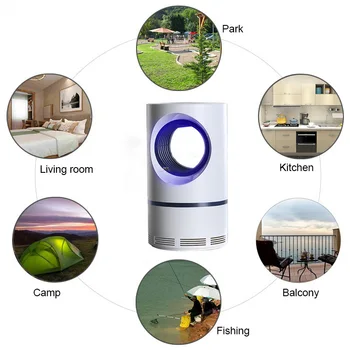 

Electric Mosquito Killer Lamp USB Electric Fly Mosquito Trap Light Bug Zapper Mosquito Insect Killer Pest Repellent Control
