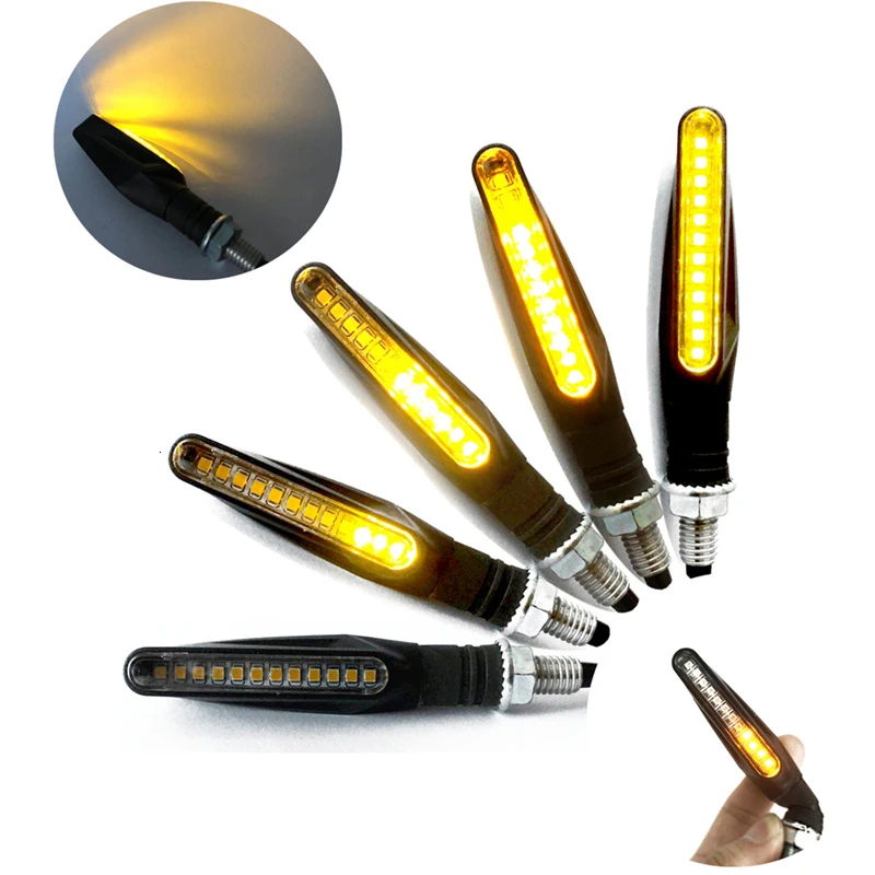 

Motorcycle Led Flowing Water To Turn To Lamp Small Monsters Small Ninja Refit One horse race lamp 12v Turn A Corner Lamp General