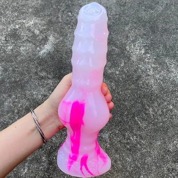2022 Huge Dog Animal Dildo Suction Cup Realistic Wolf Fake Penis Adult Toys Fantasy Dildo Masturbation Sex Toys For Men Women 2