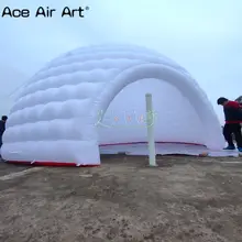 Дизайн гигантский надувной купол палатки модель, белый цвет надувной купол палатки для свадеб и вечеринок