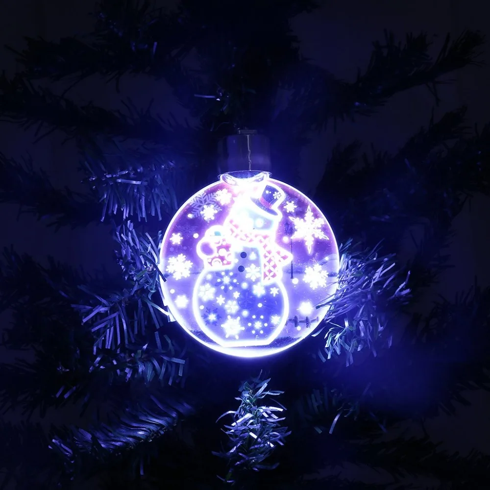 Christmas LED night light pendant acrylic lights LED Christmas snowman pattern Christmas gifts nachtlampje stopcontact 30O7 (3)