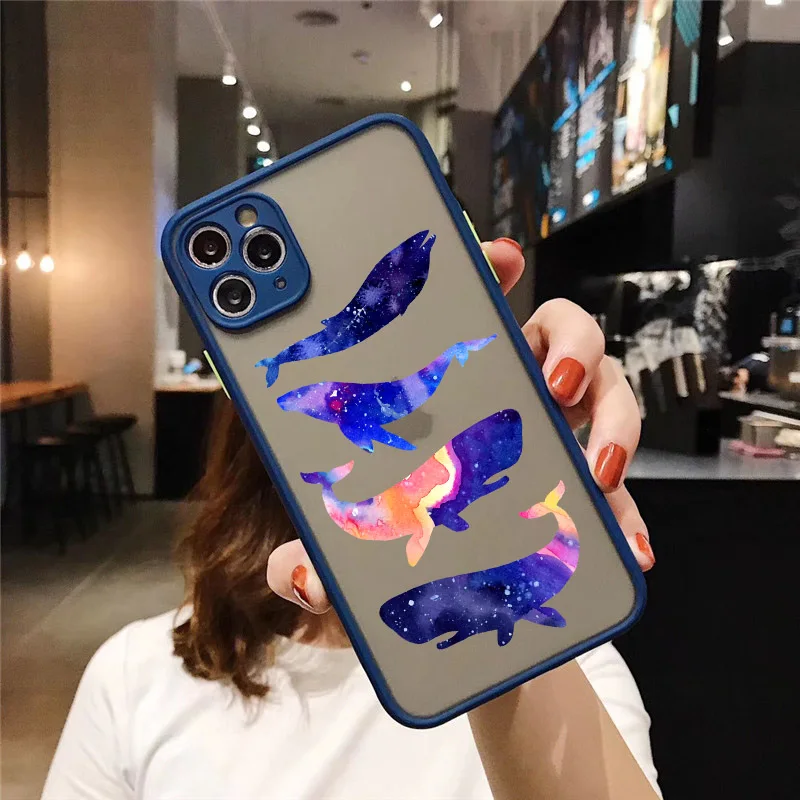 Защитные чехлы для телефонов iPhone 11 12 Pro Max XR XS X 8 7 6S Plus матовый противоударный