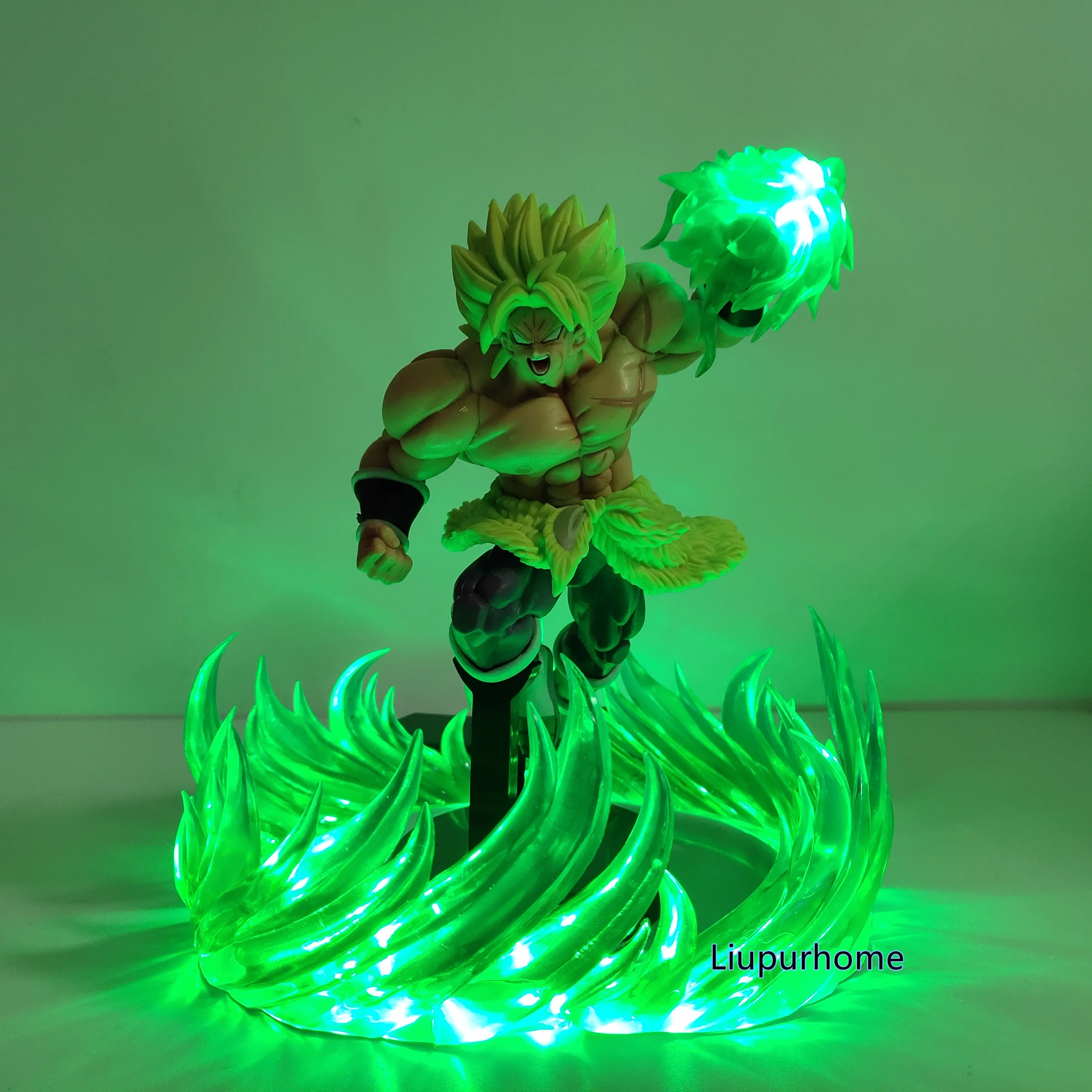Lampara broly Dragon Ball Лампа Супер Saiyan зеленая мощность светодиодное освещение Dragon Ball Super Broli Lamparas DBZ