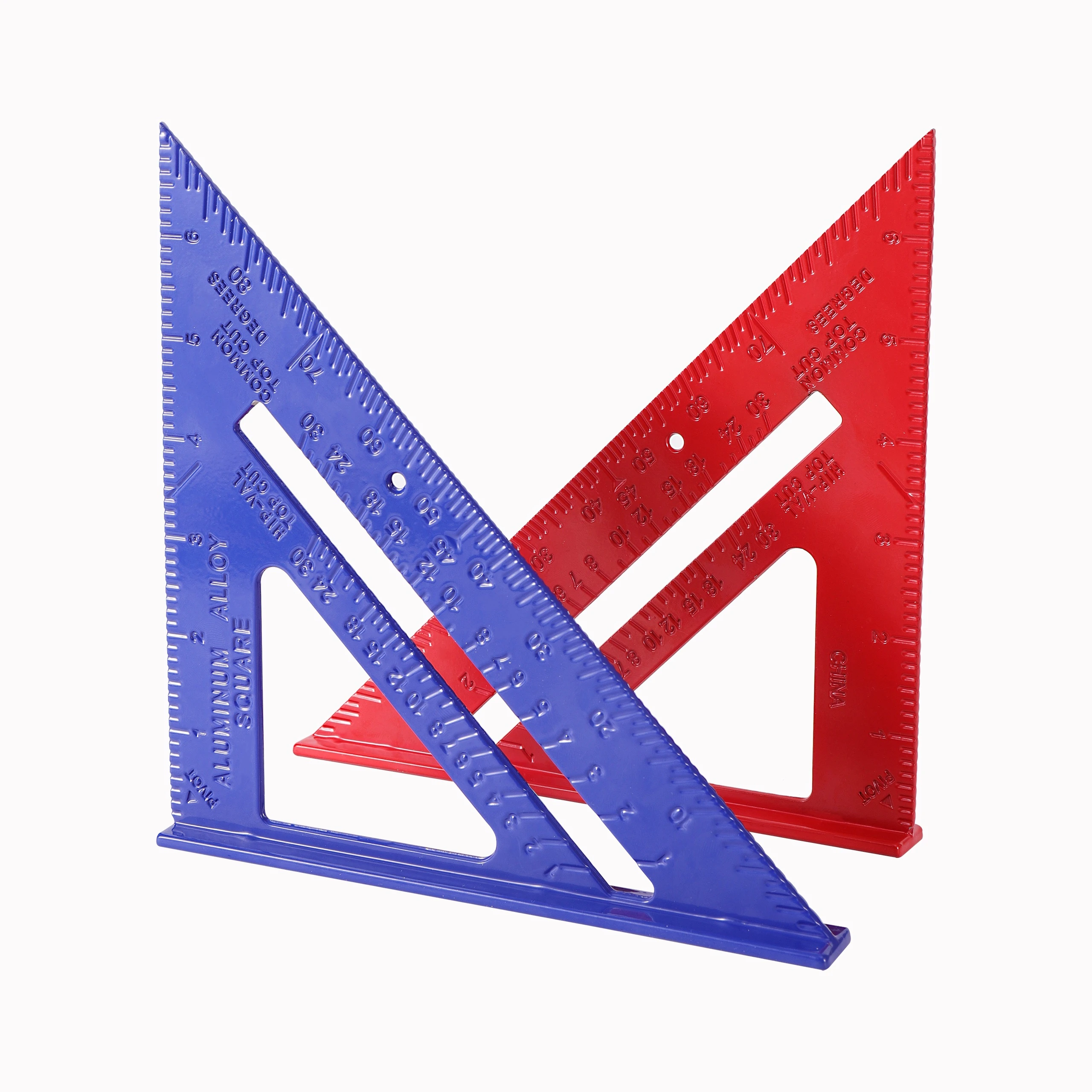 Herramienta de dibujo regla triangular carpintero, herramienta de cuadrado de velocidad, transportador de ángulos, aleación de aluminio, 1 - AliExpress