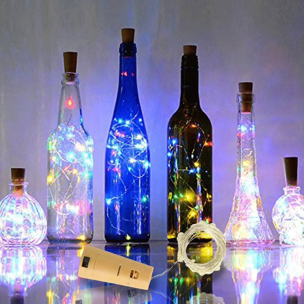 Led Light String 1m 10 Wine Bottle Cork Batter 1m 10 Light String Wine Bottle Led Cork