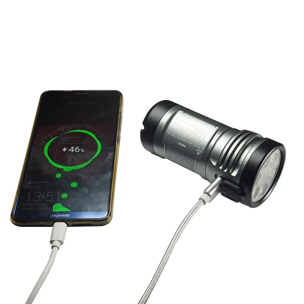 Manker MK36 12000 люмен 6x CREE XHP50.2 3V LED / LUMINUS SST 40 W Flash light Карманный мощный фонарь для
