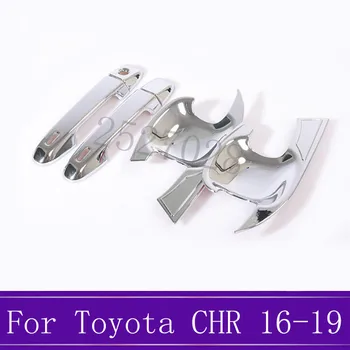 

Fit For Toyota C-HR CHR 2016-2019 ABS Chrome Front Door Handle Cover Door Bowl Trim Cover Car Styling Accessories