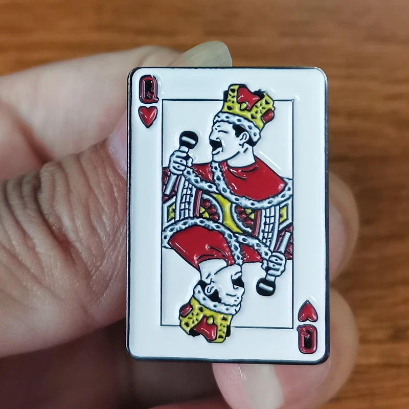 Freddie Mercury Queen Smalto Pin Ama La Musica, Ama La Regina, Ama La Vita.