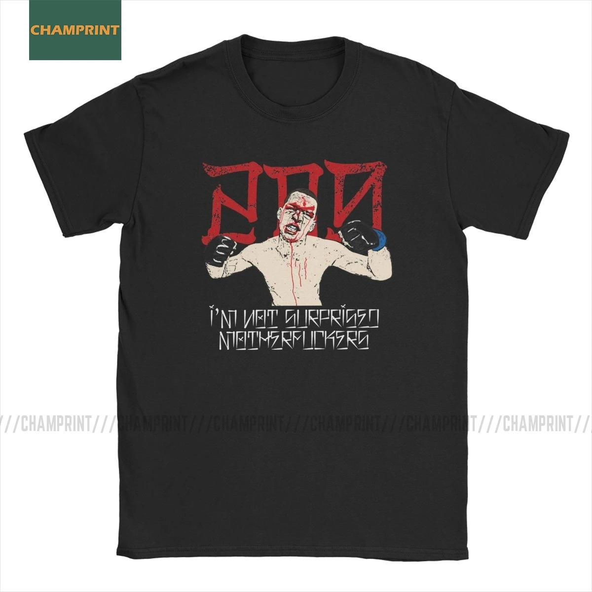 Мужская футболка с коротким рукавом и вырезом лодочкой Nate Diaz MMA Sport Stockton Brothers Boxing |