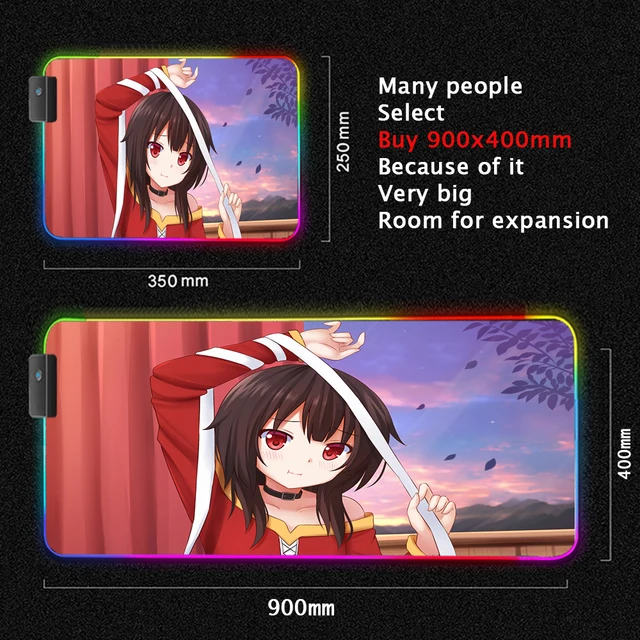 Alfombrilla De Raton De Anime Konosuba Megumin Para Portatiles Rgb Antideslizante De Goma Grande Luminosa Con Luz Led De Colores Aliexpress Ordenadores Y Oficina Alfombrilla De Raton De Anime Konosuba Megumin Para Portatiles Rgb Antideslizante De Goma Grande Luminosa Con Luz Led De Colores Aliexpress Ordenadores Y Oficina