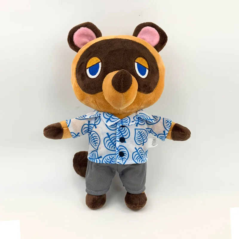 ¡Alta calidad! Oso de peluche de tamaño grande, 28cm, animal de dibujos animados, animal crossing Tom Nook, regalos