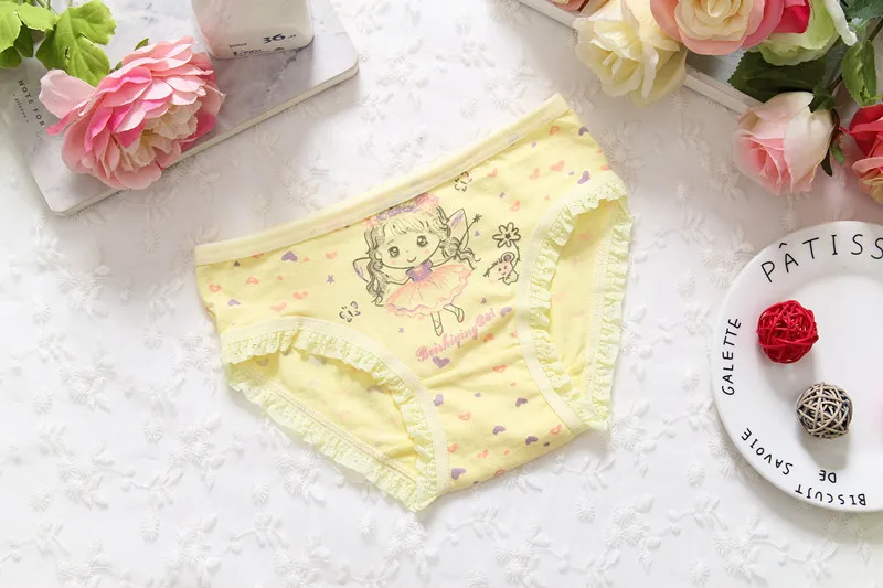 4pcs/lot fashion kids panties girls' baby underwear lovely child panties female clothing children cartoon Underwear briefs Girl