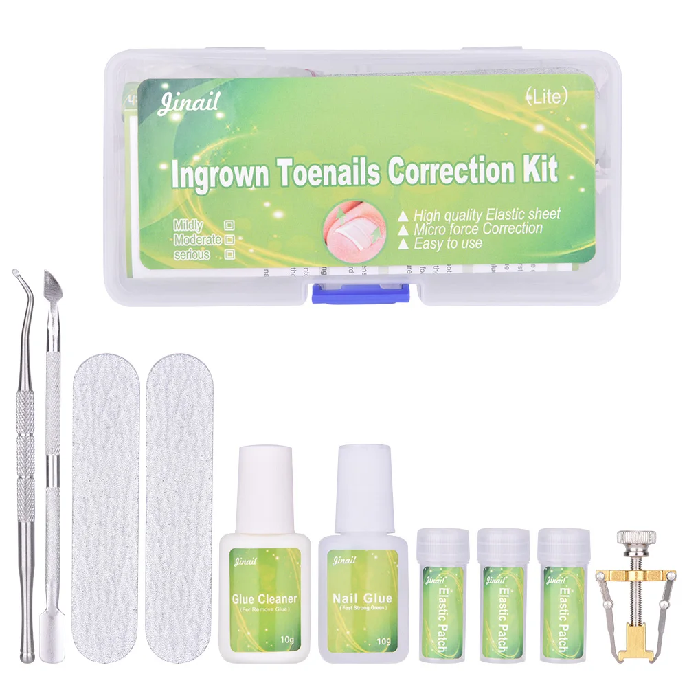 

Ingrown Toenail Fixer Ingrown Toenail Correction Set Toe Nail Pedicure Elastic Patch Straighten Clip Nail Repair Kits Foot Care