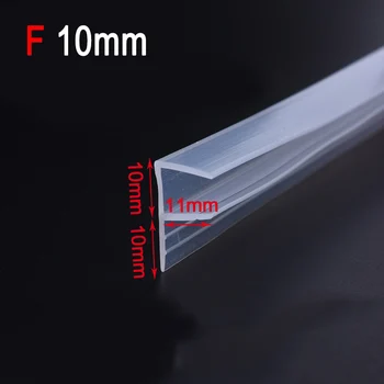 

F/U/H Shape Glass Door Tape Sealing Silicone Rubber Window Glass Gasket Strip Bath Screen Door HKS99