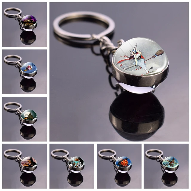 Witch Acrylic Keychain | Witchy Charm | Gift for Witches | Whimsical Art |  Fantasy Keychain