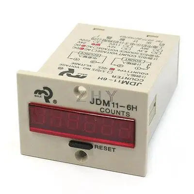 

DC 24V 0-999999 0.36" LCD Display Electronic Accumulate Counter JDM11-6H