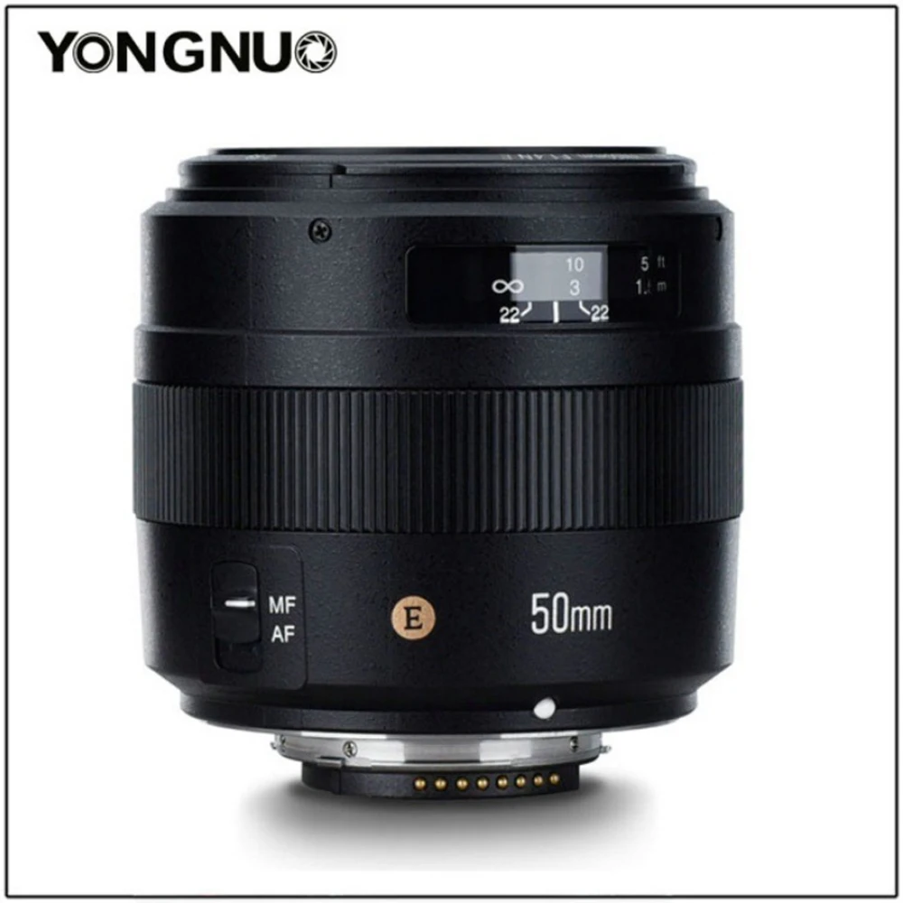 YONGNUO YN50MM 50MM F1.4N F1.4 E Standard PrimeAuto Lens AF/MF for Nikon D7500 D7200 D7100 D7000 D5600 D5500 D5300 D5200 D5100