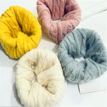 Зимний шарф для маленьких мальчиков, серия han, чистый цвет, шерстяной воротник, для девочек, Осенний вязаный шарф, комплект для малышей, boom, X66