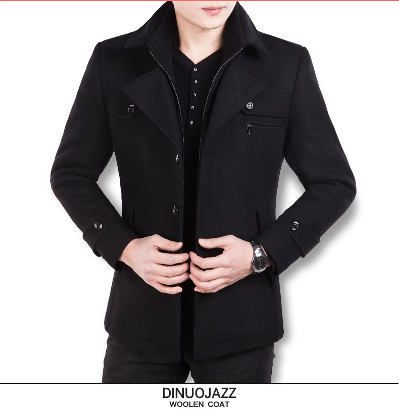 Мужское зимнее длинное пальто, флисовая куртка, мужское шерстяное пальто с карманами, кашемировое пальто со стоячим воротником, серый, черный, большой размер 4XL