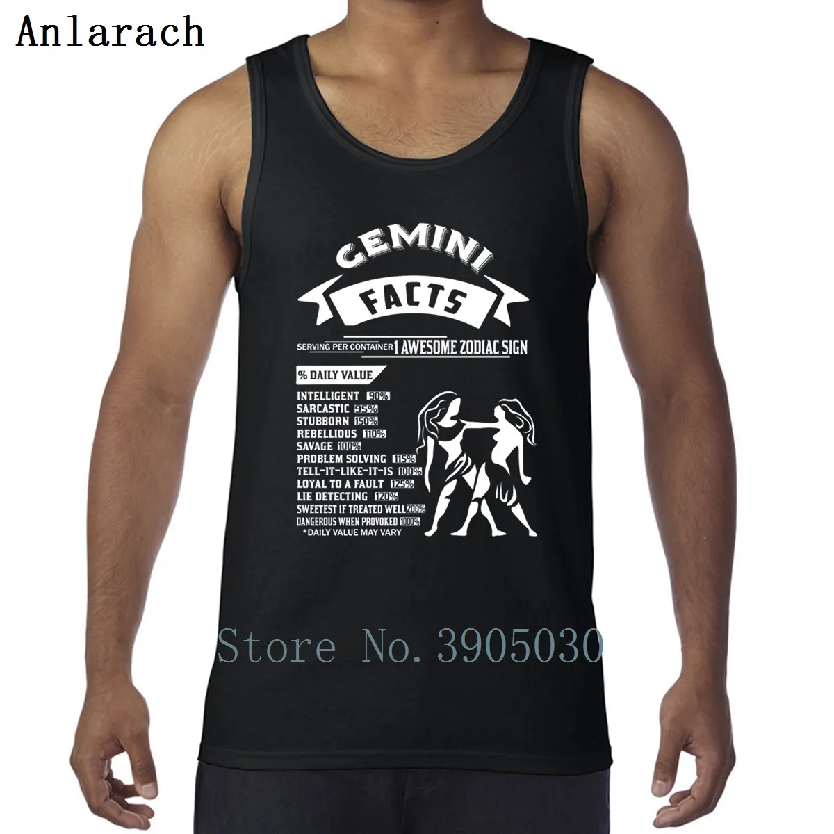 

Gemini Facts Vest Unique Basic Solid Workouts Interesting Men Tank Top Create O-Neck Classic Summer