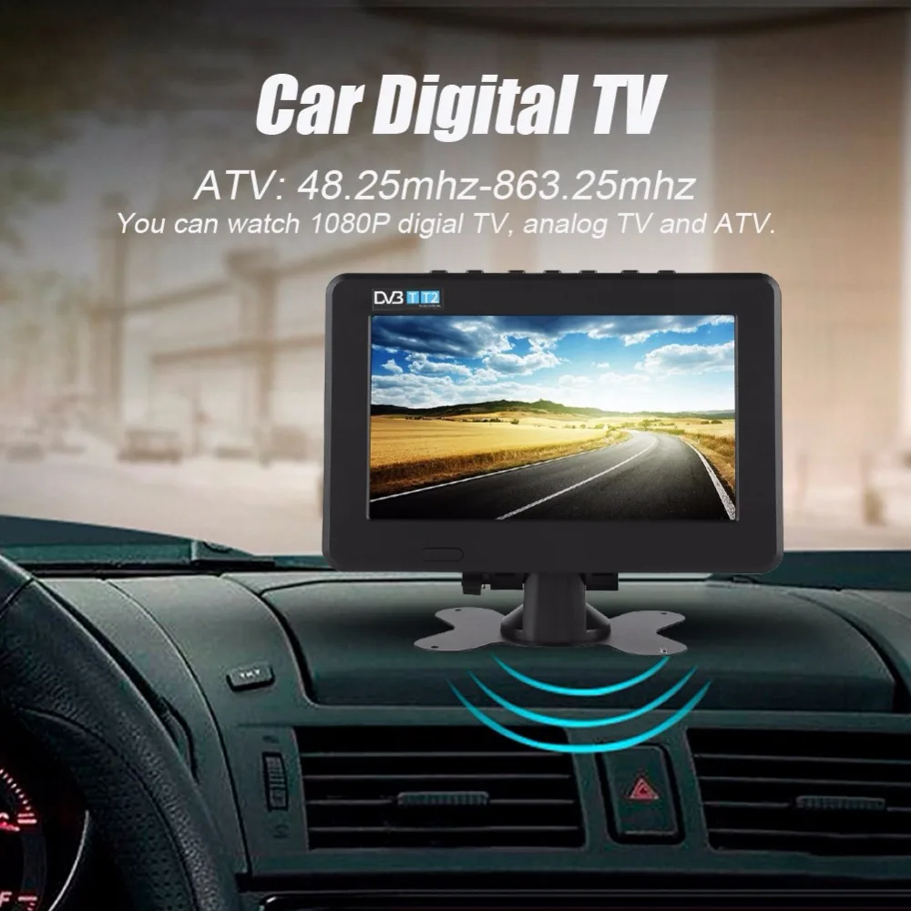 LEADSTAR портативный мини-Телевизор Smart tv ЖК-телевизор 16:9 HD 1080P Автомобильный цифровой ТВ Стерео окружающий ТВ аудио видео плеер