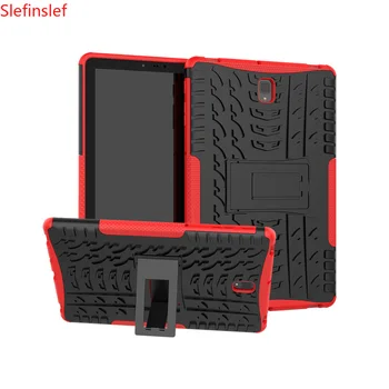 

Hybrid Armor Tablet Case for Samsung Galaxy Tab S4 SM-T830 T835 Kickstand Hard Back Cover with Flexible TPU Plastic Silicone