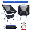 Travel Folding Chair Ultralight High Quality Outdoor Portable Camping Chair Beach Hiking Picnic Seat Fishing Tools Chair стул ► Photo 3/6