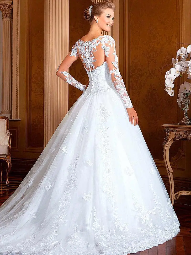 Романтическое Платье манга Longo кружевное свадебное платье принцессы Abiti Sposa Robe De Mariage платья для матери невесты