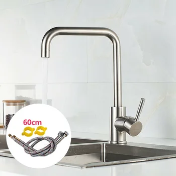 

Kitchen Faucet Sink Tap Basin Sprayer 360-degree Rotatable Single-hole