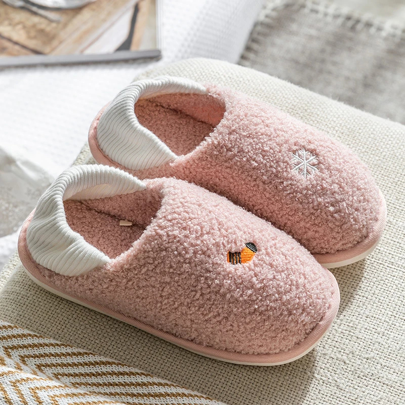 Soft Sole Cotton House Slippers Couple ...
