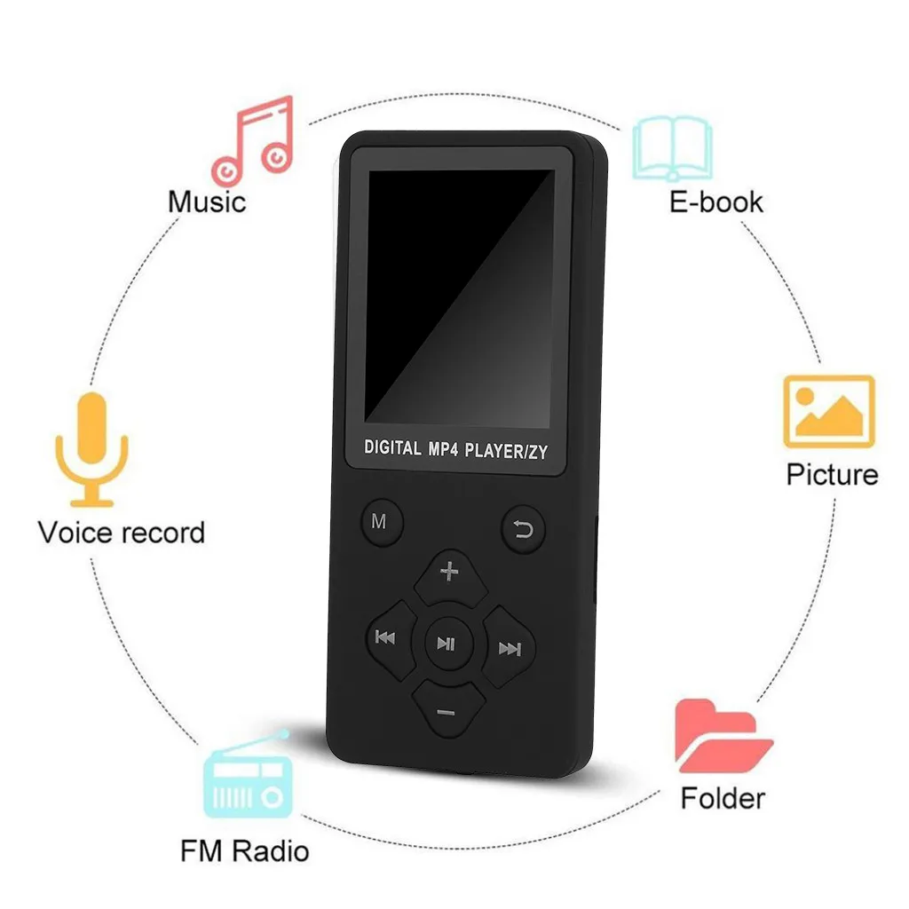 Портативный Bluetooth MP3-плеер спортивный Walkman цветной экран fm-радио видеоигры кино Поддержка 32 Гб Microor SD/TF карта z0829