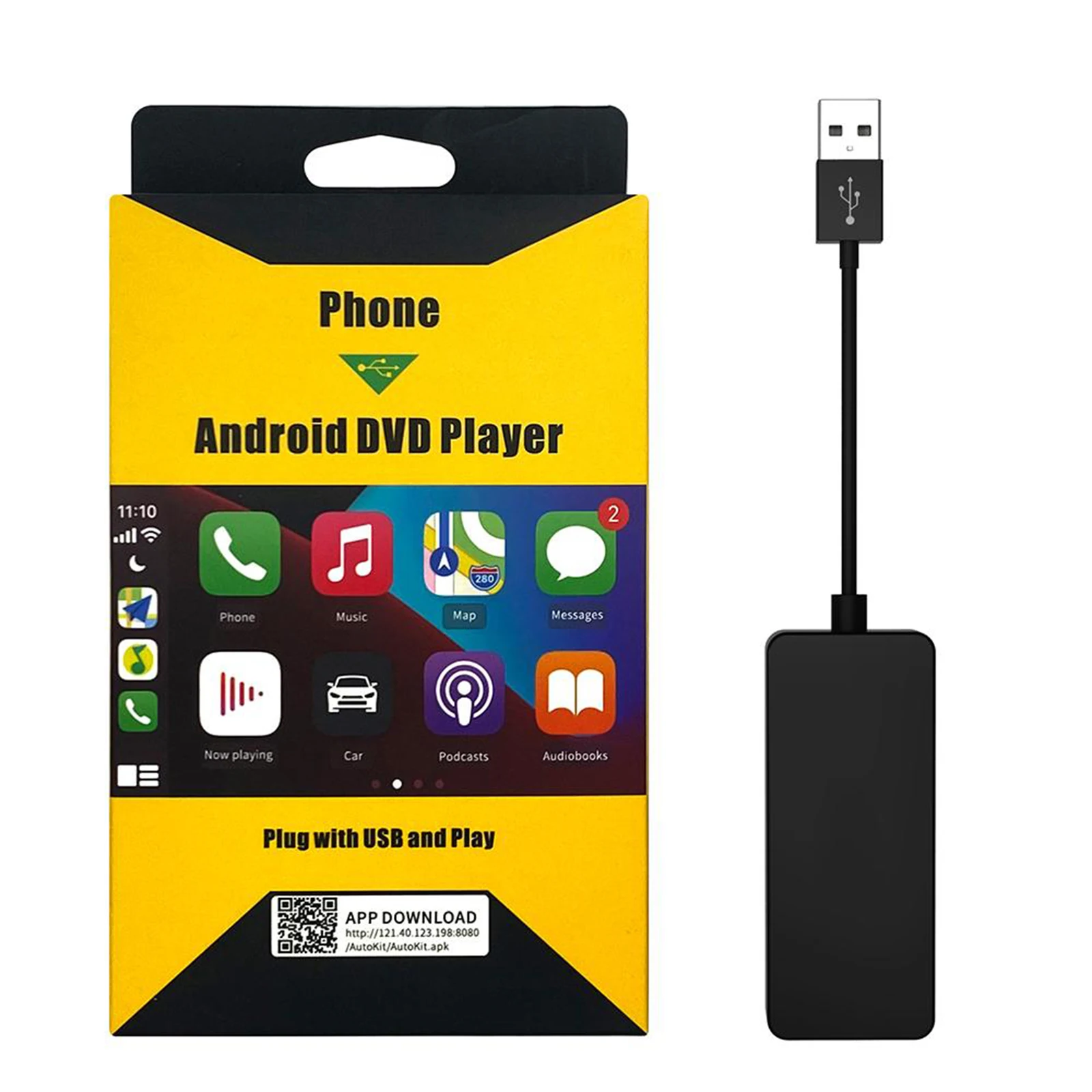 USB-ключ для iPhone/Android автомобильная радиосистема музыкальные карты аудио книги HD