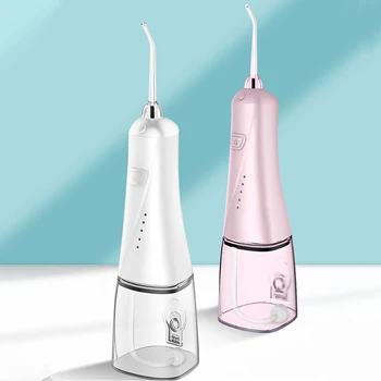 

Portable Water Dental Flosser USB Rechargeable Water Jet Floss Tooth Pick 5 Jet Tips 400ml New 5 Modes Cordless Oral Irrigator