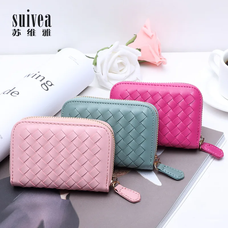 

2019 New Style for Both Men And Women Customizable Wallet 12 Card Holder gong ka tao Women's Hand-woven Bank Card Package
