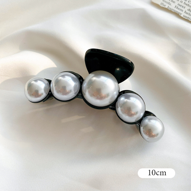 Pearl Hair Claw For Women Ladies Makeup Hair Barrettes Hair Accessories Korean Cross Crab Hair Clip Fashion Girl Headwear