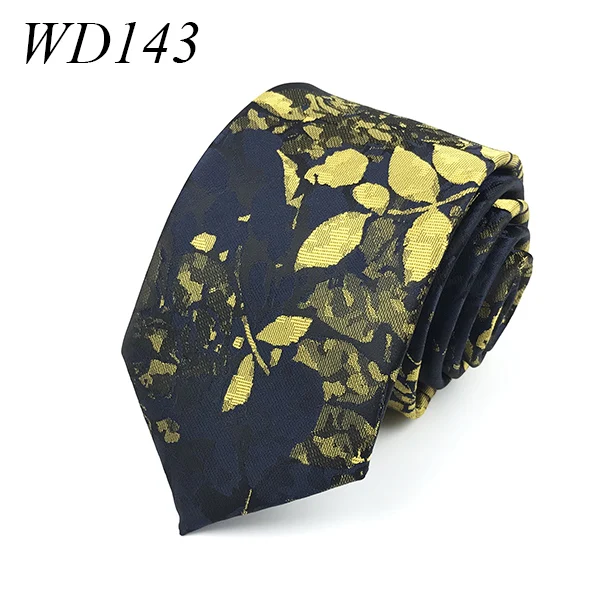 Высокое Качество Микрофибра тканевый галстук вечерние банити Свадебные 7 см тонкие галстуки для мужчин животное цветочный шейный платок - Цвет: WD163