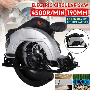 

Drillpro 1200W Electric Circular Saw 7.5 inch Power Tools Multifunction Woodworking Cutting Machine For Makita 18V Battery
