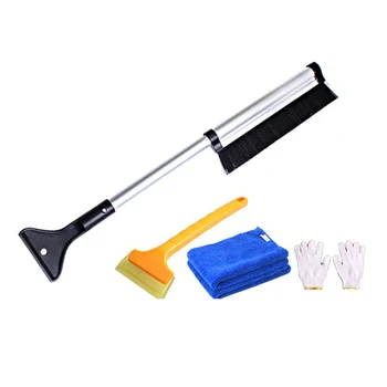 

Telescopic Snow Brush with Ice Scraper ABS shovel head 70 degrees Car Windshield Window Snow Ice Frost Removal Auto Tool Kit