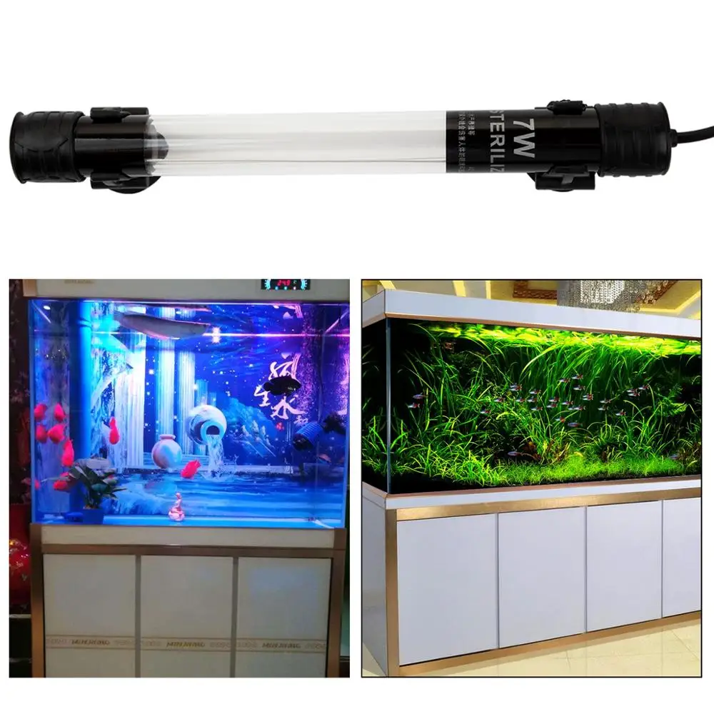 Senzeal 7W/11W Submersible UV Light LED Aquarium Water Clean Light Lamp for Fish Tank Pond Water Clean Senzeal 7W/11W Submersible UV Light LED Aquarium Water Clean Light Lamp for Fish Tank Pond Water Clean