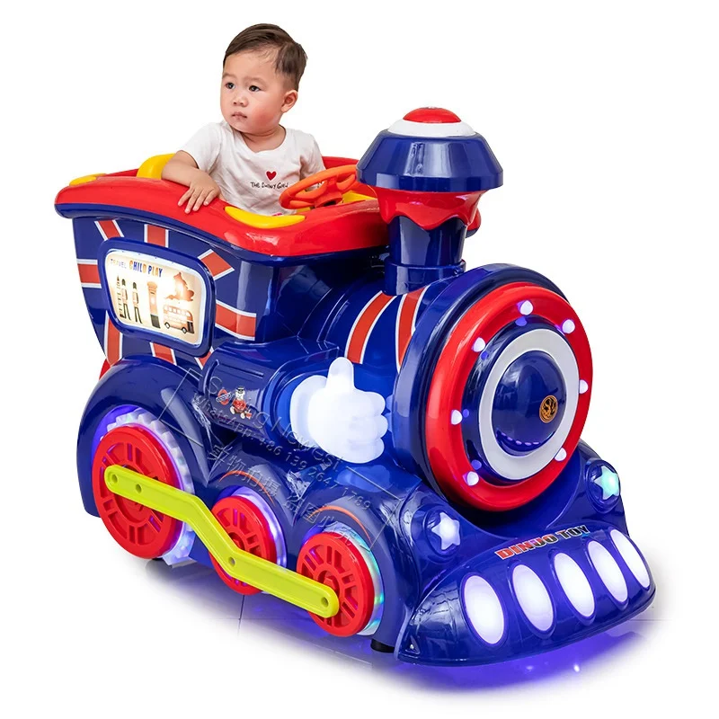 Factory Wholesale Cheap Price Arcade Game Machine Rocking Swing Machine Amusement Shopping Mall Token Coin Operated Kiddie Rides