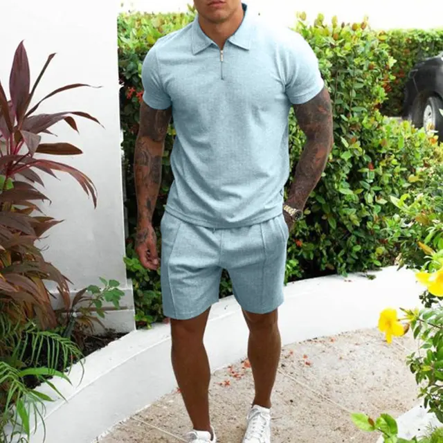Men's Tracksuit Cotton Solid Color 