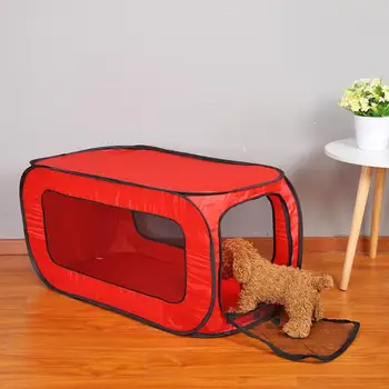

Portable Folding Pet Tent Houses Foldable Pet Fence Cat Dog Travel Cage Rectangular Cage Playpen Outdoor Puppy Kennel