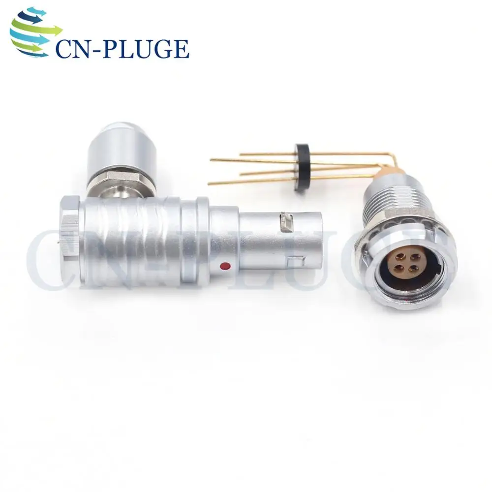 4 Pin FHG ECG 0B разъемы M09 Тип 2 3 4 5 6 7 9 Push Pull самоблокирующийся Локоть разъем для камеры и PCB панель крепление - Цвет: 4 Pin