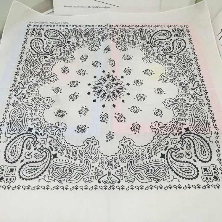 New Fashion Hip Hop 100% Cotton Bandana Square Scarf 55cm*55cm Black Red Paisley Headband Printed For Women/Men/Boys/Girls - Image 59