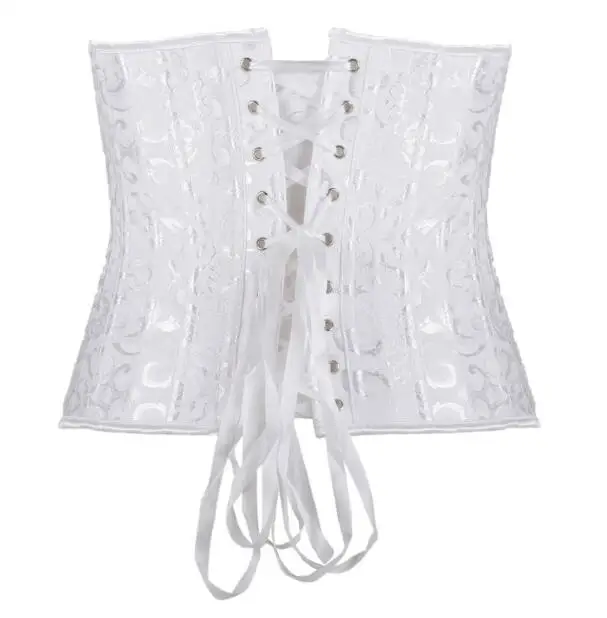 Ladies Hight Waist Corsets 24 Steel Boned Bustiers Corset Underbust Satin Shaper Lingerie Waist Corselet new bustiers