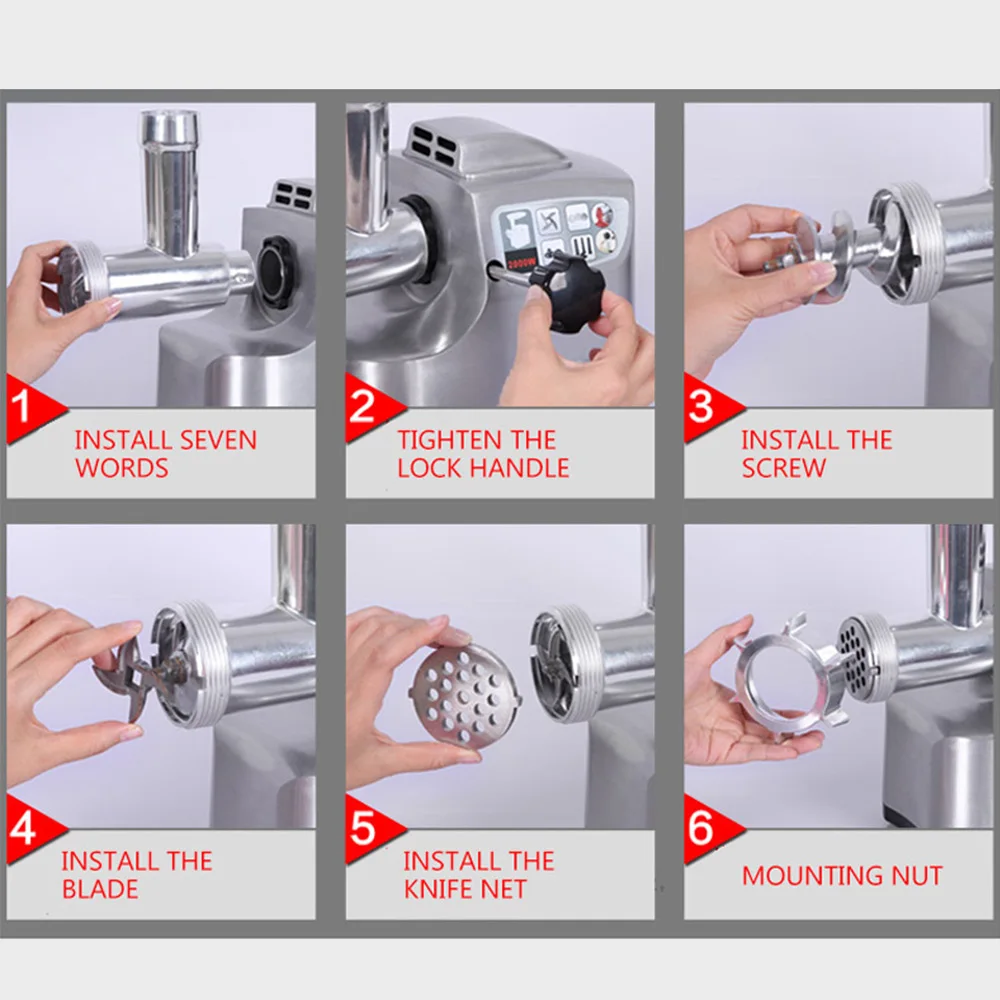 Electric Multifunction Mince Stuffing Machine 5