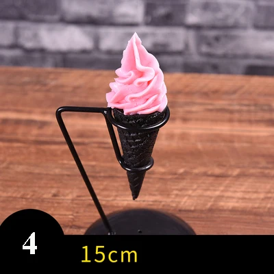 Имитация хрустящего мороженого модель с кронштейном поддельная еда десерт закуски реквизит шаблон мороженое образец формы для окна дисплей