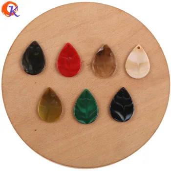 

Cordial Design 22*31MM 200Pcs Jewelry Accessories/Acrylic Beads/Hand Made/Drop Shape/Marble Effect/DIY Making/Earring Findings