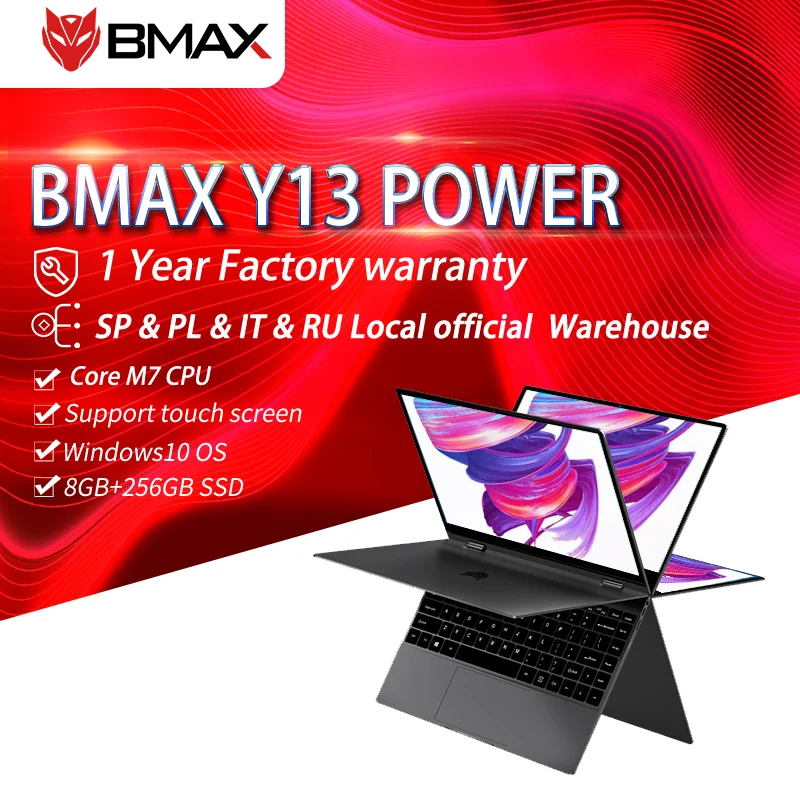 BMAX Y13Power ноутбук с 15 6-дюймовым дисплеем ОЗУ 8 Гб ПЗУ 360 гб 13 3x256 | Компьютеры и офис